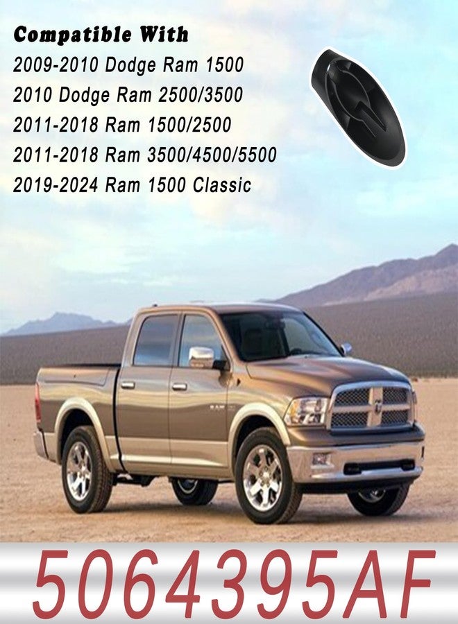 TQPONLY محول قاعدة هوائي الراديو، لملحقات شاحنات دودج رام 1500، 2500، 3500، 4500، 5500، بديل لغطاء قاعدة هوائي السيارة 05064395AF 5064395AF - Image 3